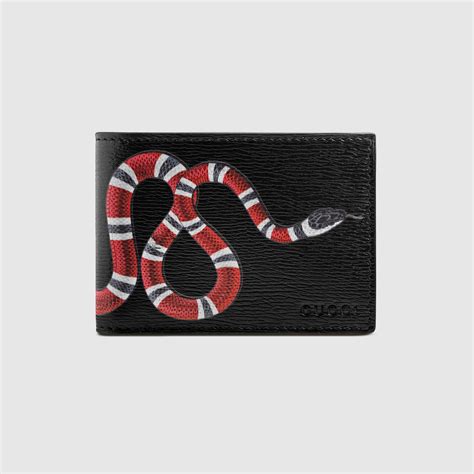 black snake gucci wallet|gucci snakeskin wallet.